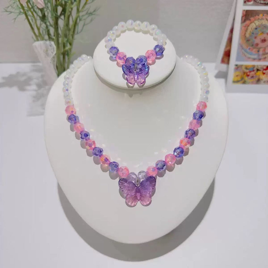 Siopsrl | Butterfly Charm Beaded Jewelry Set Siopsrl