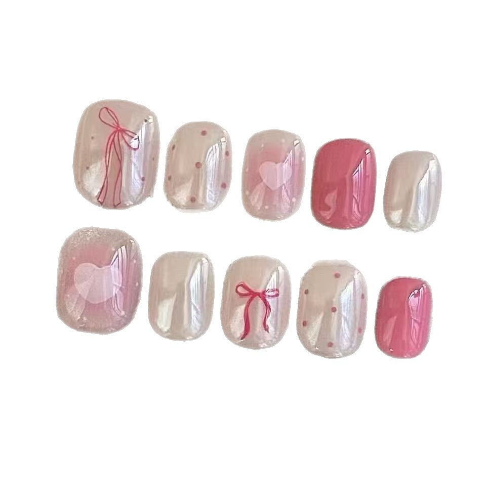 Siopsrl | Romantic Heart-Themed Nail Art Set Siopsrl