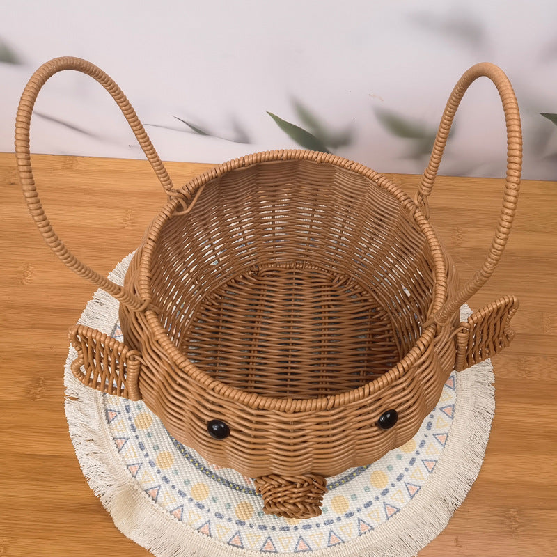 Women Diamond-shaped Handheld Basket Siopsrl