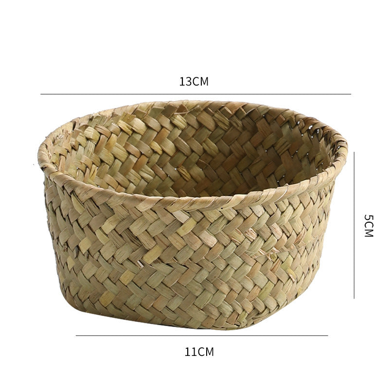 Handmade Natural Fiber Storage Basket Siopsrl