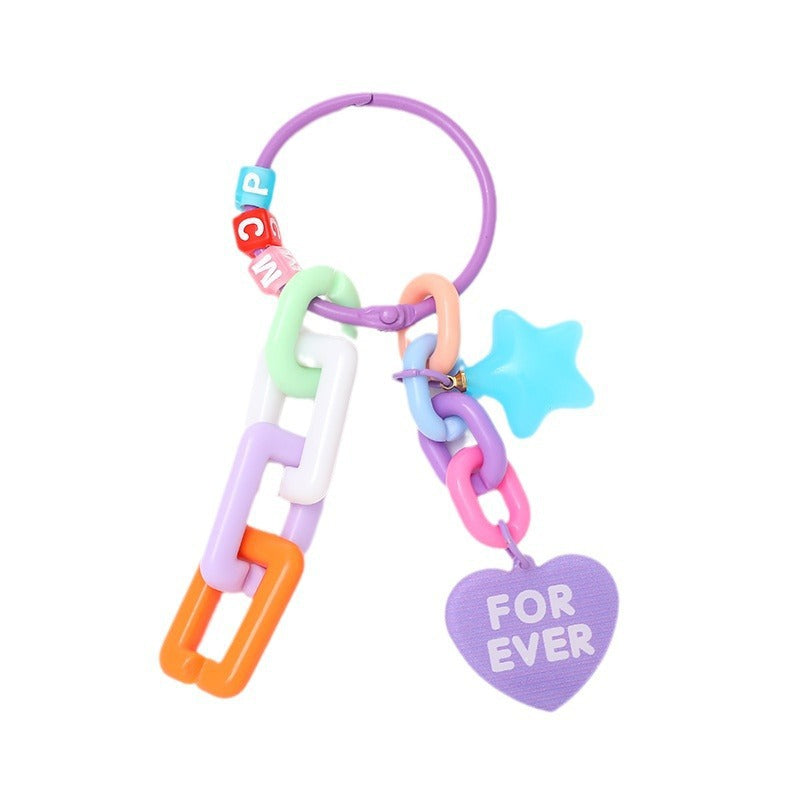 Siopsrl | Playful keychain with colorful plastic chains Siopsrl