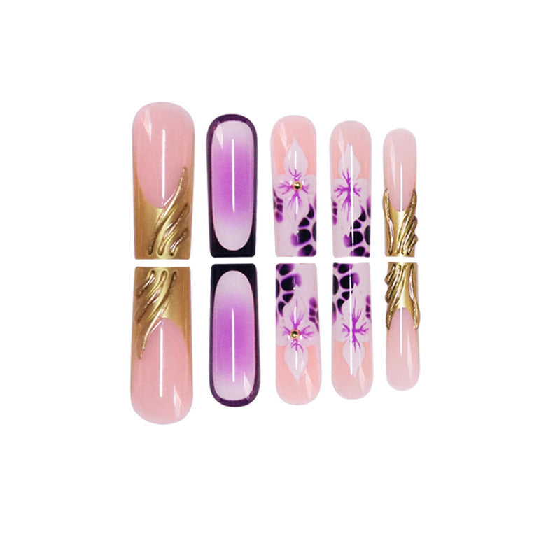 Siopsrl | Floral Acrylic Nail Art Extensions Siopsrl