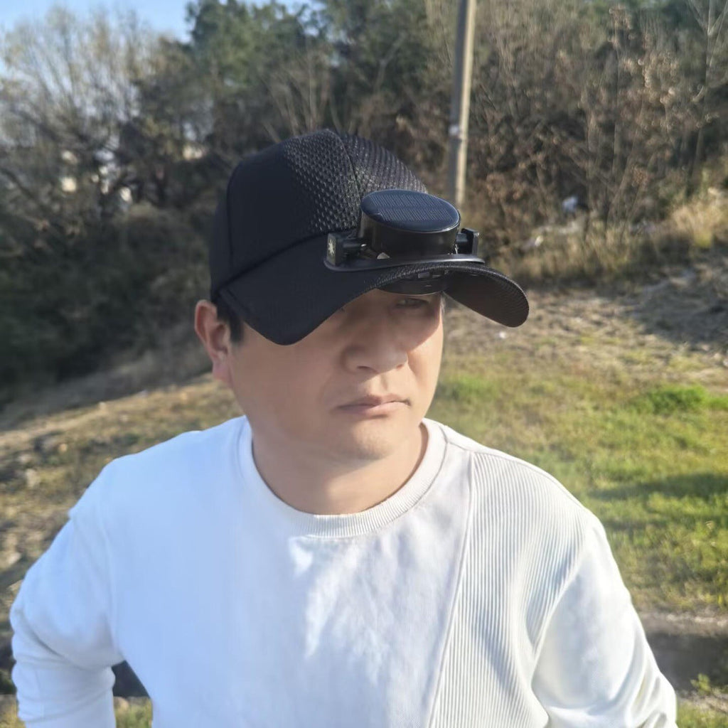 Siopsrl | Sun Cap with removable solar fan, breathable mesh and adjustable umbrella Siopsrl