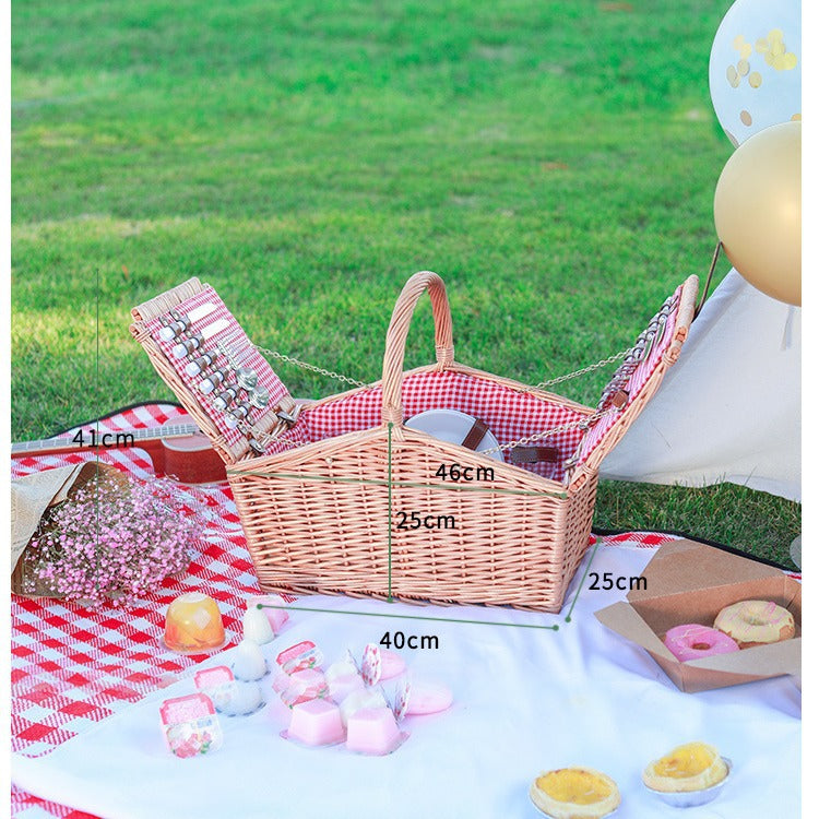 Ladies Picnic Basket with Complete Cutlery Set Siopsrl