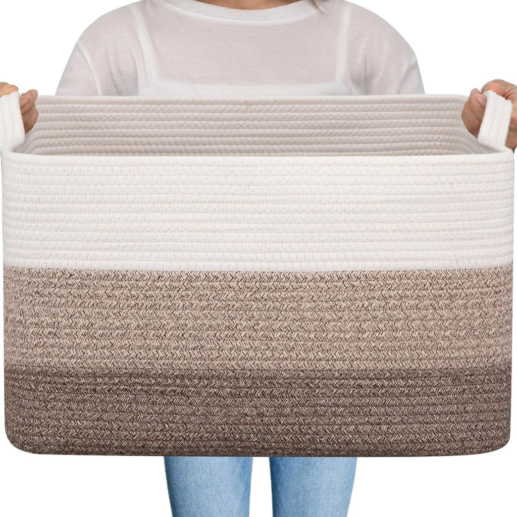 Women Versatile Storage Basket with Sturdy Handles Siopsrl