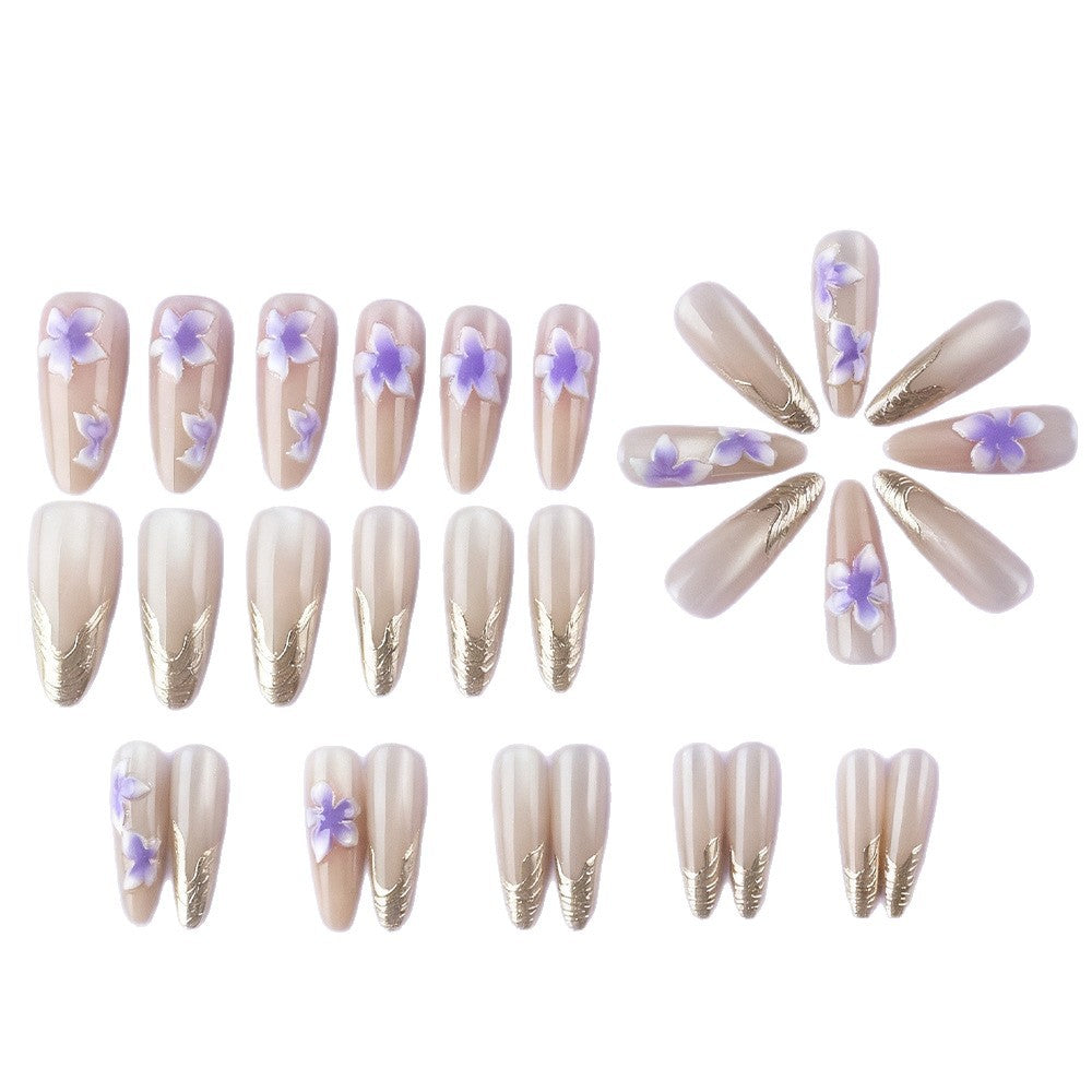 Siopsrl | Floral Design Press-On Nails Siopsrl