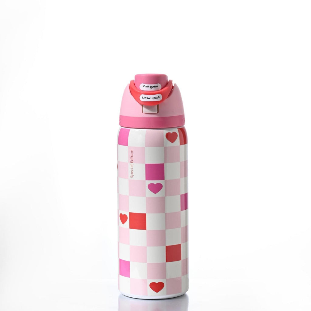 Siopsrl | Insulated Stainless Steel Vacuum Water Bottle With One-Touch Flip Lid And Leakproof Safety Lock
