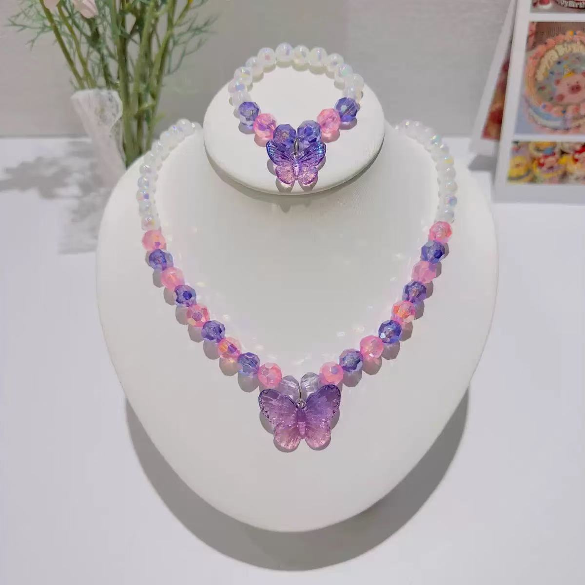 Siopsrl | Butterfly Charm Beaded Jewelry Set Siopsrl