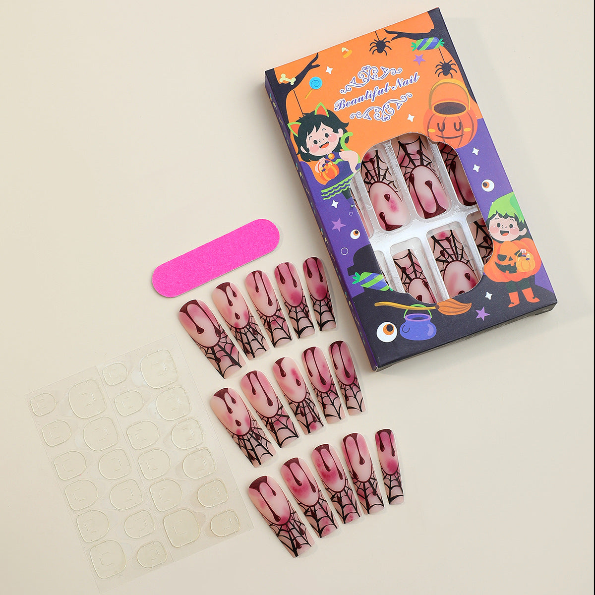 Gothic Halloween Press-On Nail Art Set Siopsrl
