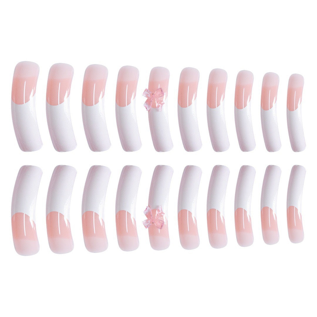 Siopsrl | Elegant Nail Art Enhancements with Decorative Bow Accents Siopsrl