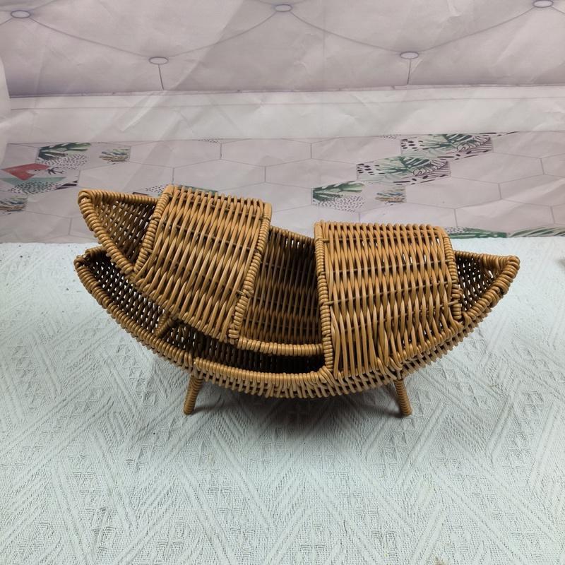 Siopsrl | Decorative Woven Boat-Shaped Basket Siopsrl
