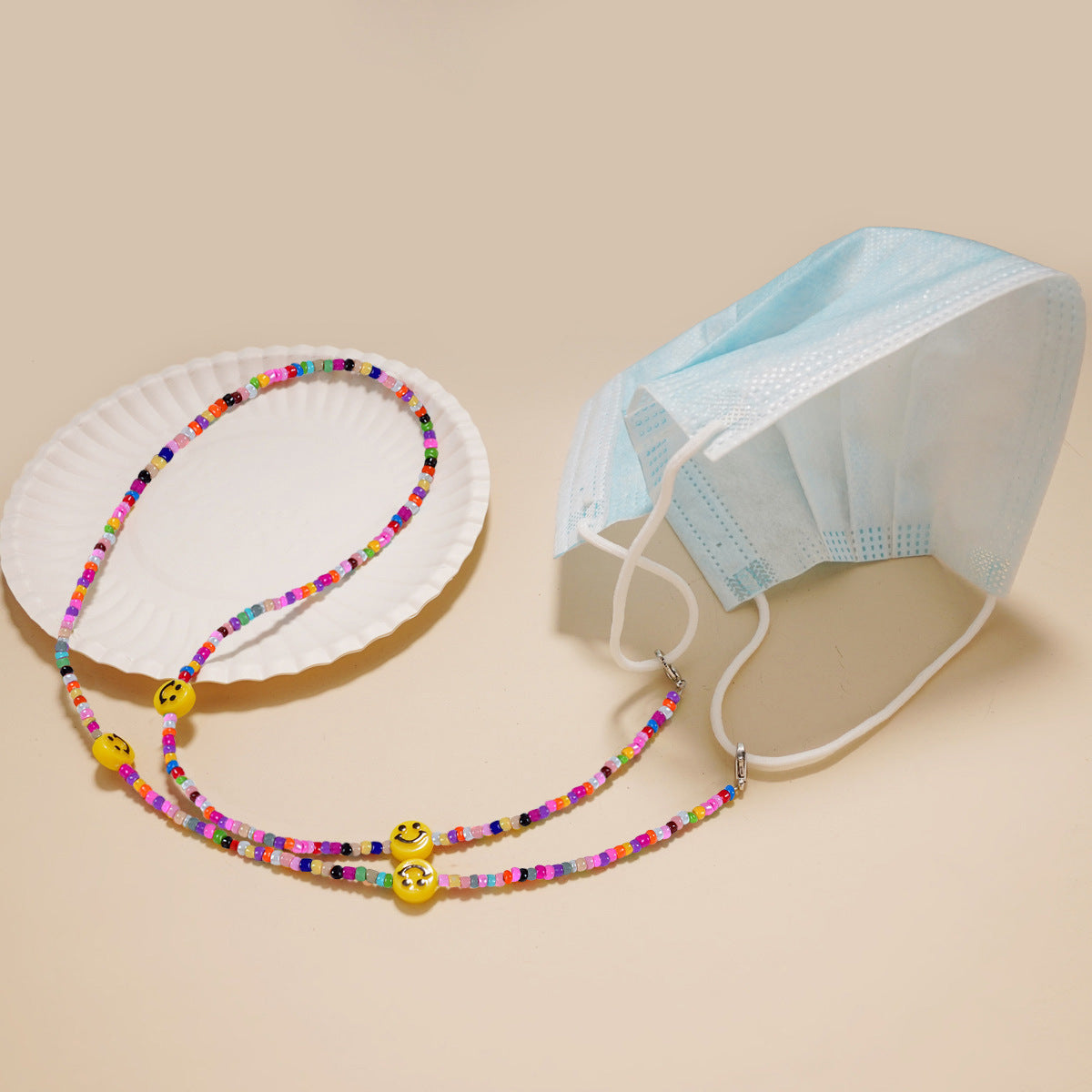Siopsrl | Decorative Smile Beaded Eyewear Chain Siopsrl