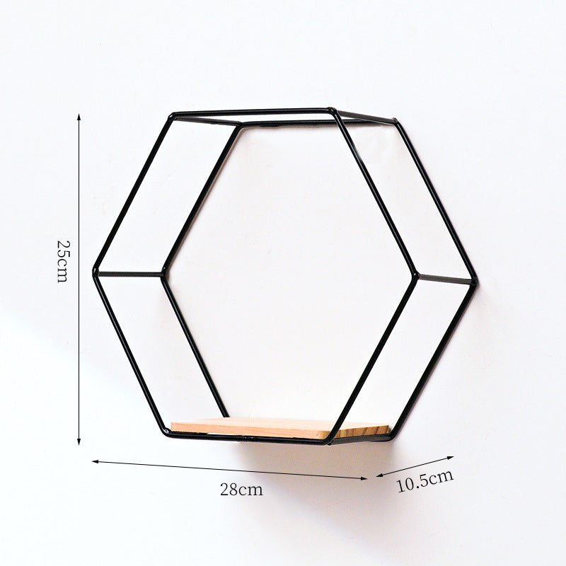 Hexagonal Wall-mounted Shelf