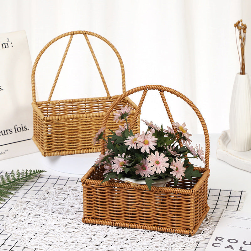 Handwoven Round Storage Basket Siopsrl