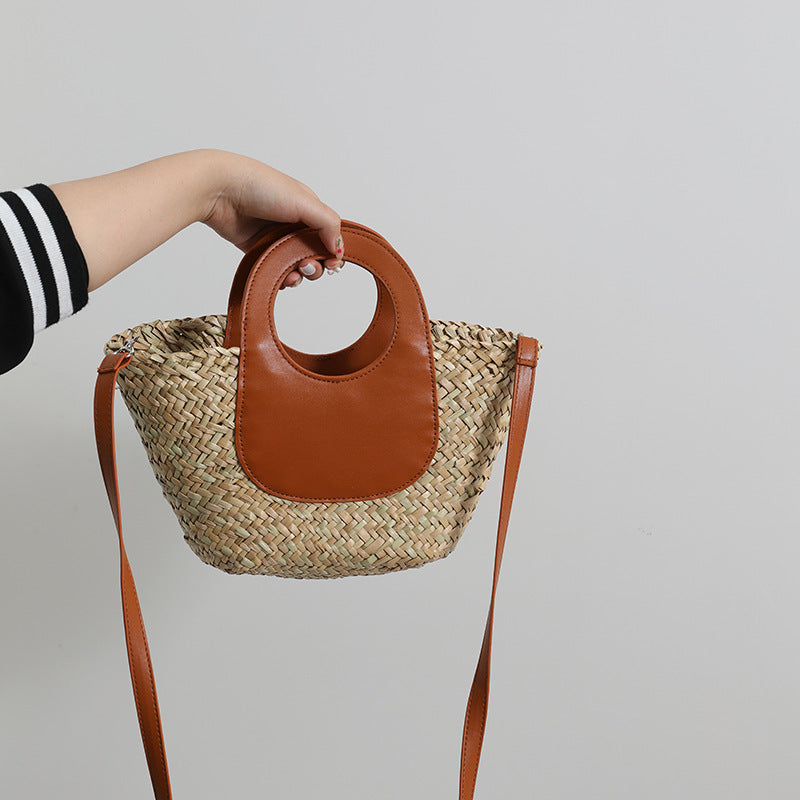 Siopsrl | Fashionable handbag with combined leather handle Siopsrl