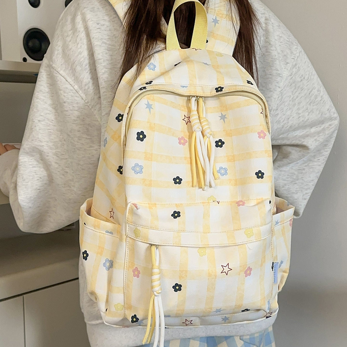Siopsrl | Floral Patterned Everyday Backpack Siopsrl