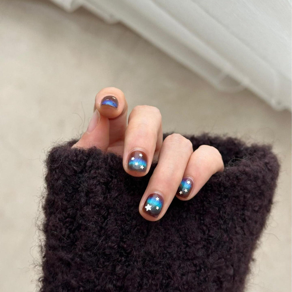 Siopsrl | Glamorous Art Nails with Sparkling Star Design Siopsrl