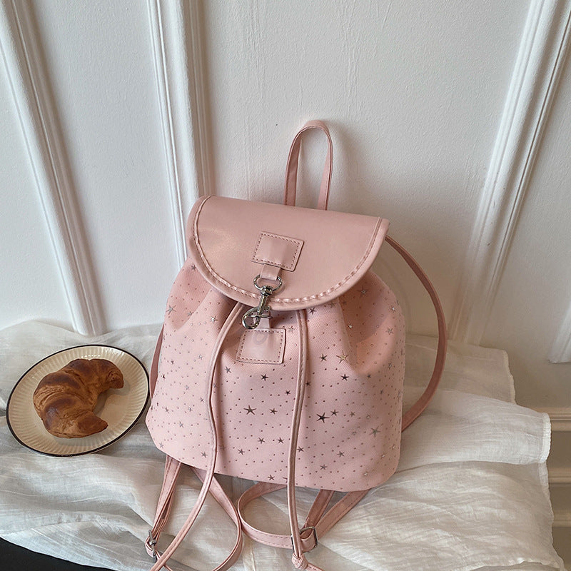 Siopsrl | WoStar-Patterned Drawstring Backpack Siopsrl