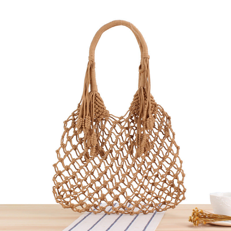 Siopsrl | Macrame Tote Bag with Inner Pocket Siopsrl