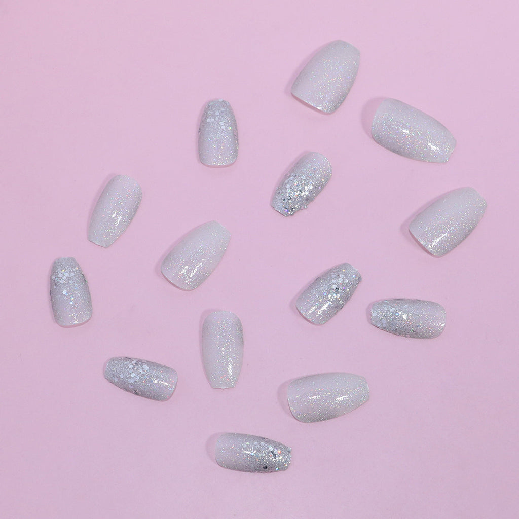 Siopsrl | Glitter-Dusted Long Stiletto Press-On Nails Siopsrl