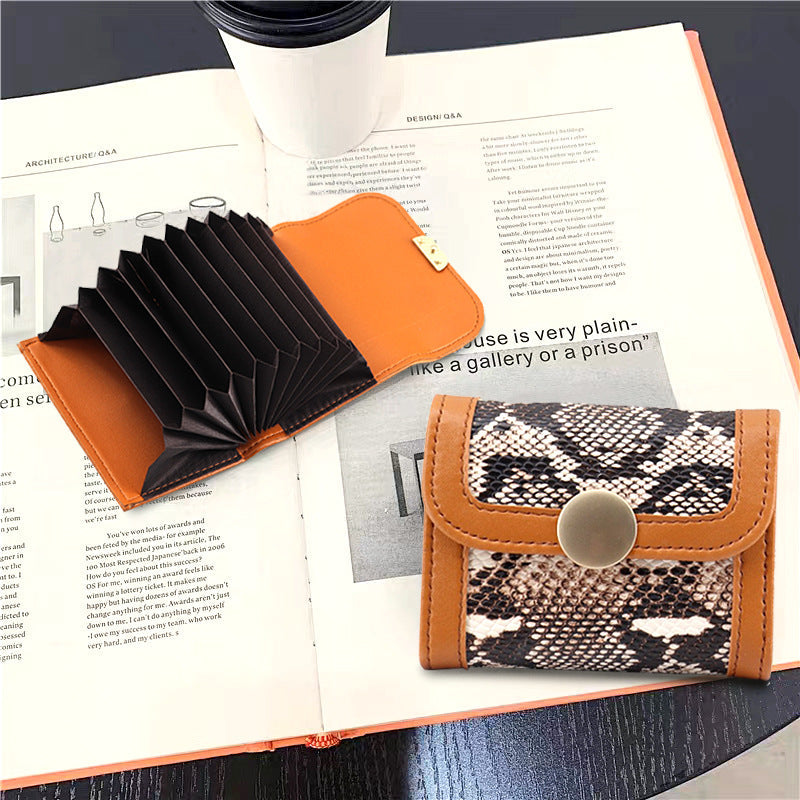 Siopsrl | Textured Snakeskin Print Wallet