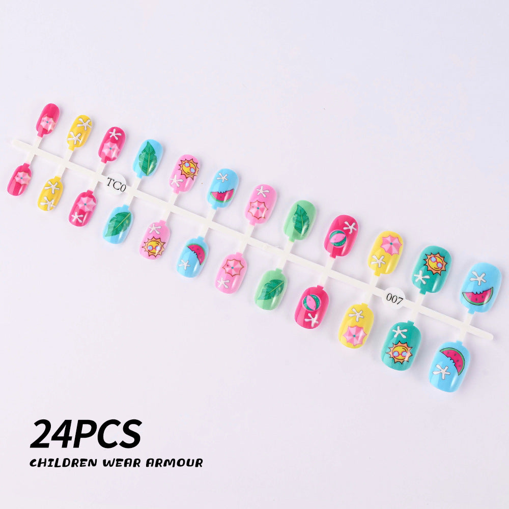 Siopsrl | Children's Fun-Themed Press-On Nail Set Siopsrl