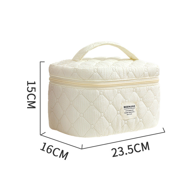 Siopsrl | Quilted Multi-Compartment Makeup Organizer Siopsrl