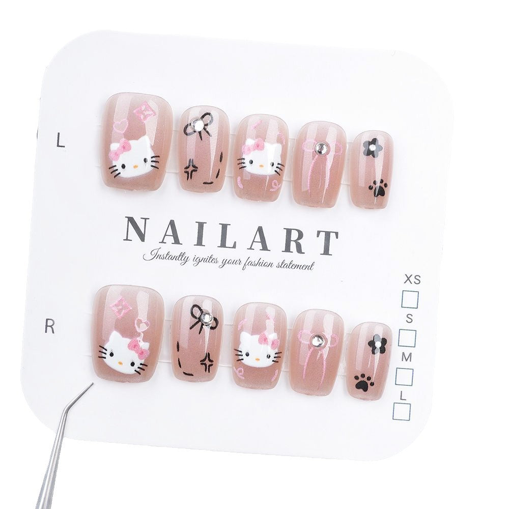 Siopsrl | Playful Character-Themed Press-On Nail Set Siopsrl