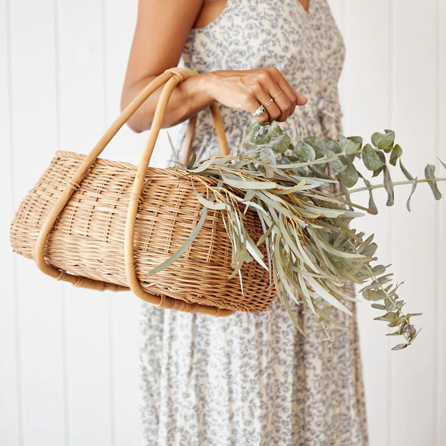 Handmade basket with ergonomic handle Siopsrl