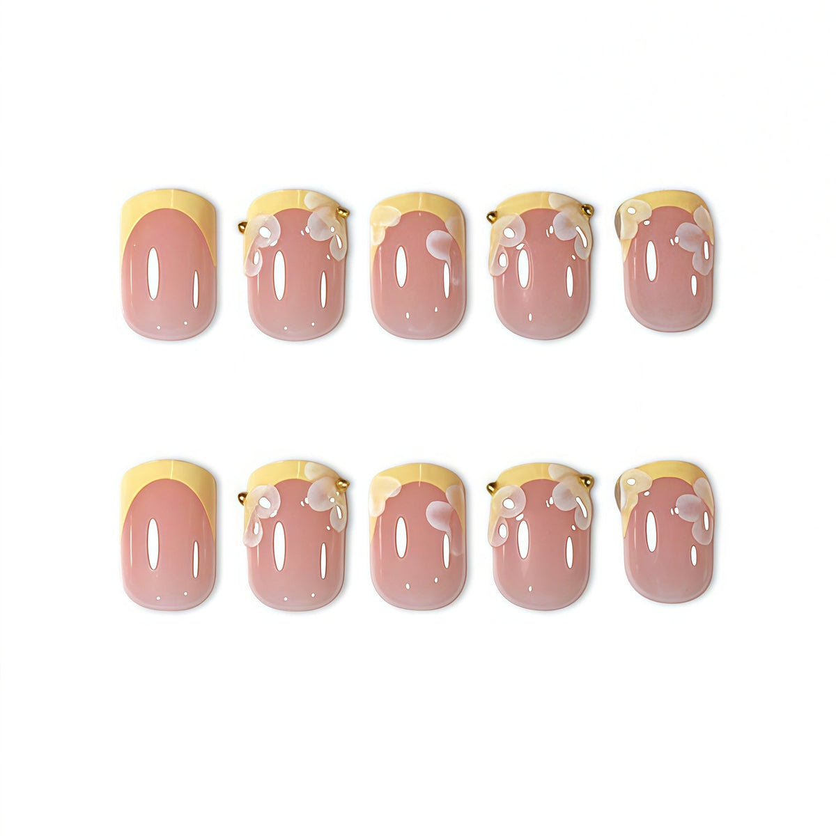 Siopsrl | French Tip Acrylic Nail Extensions Siopsrl