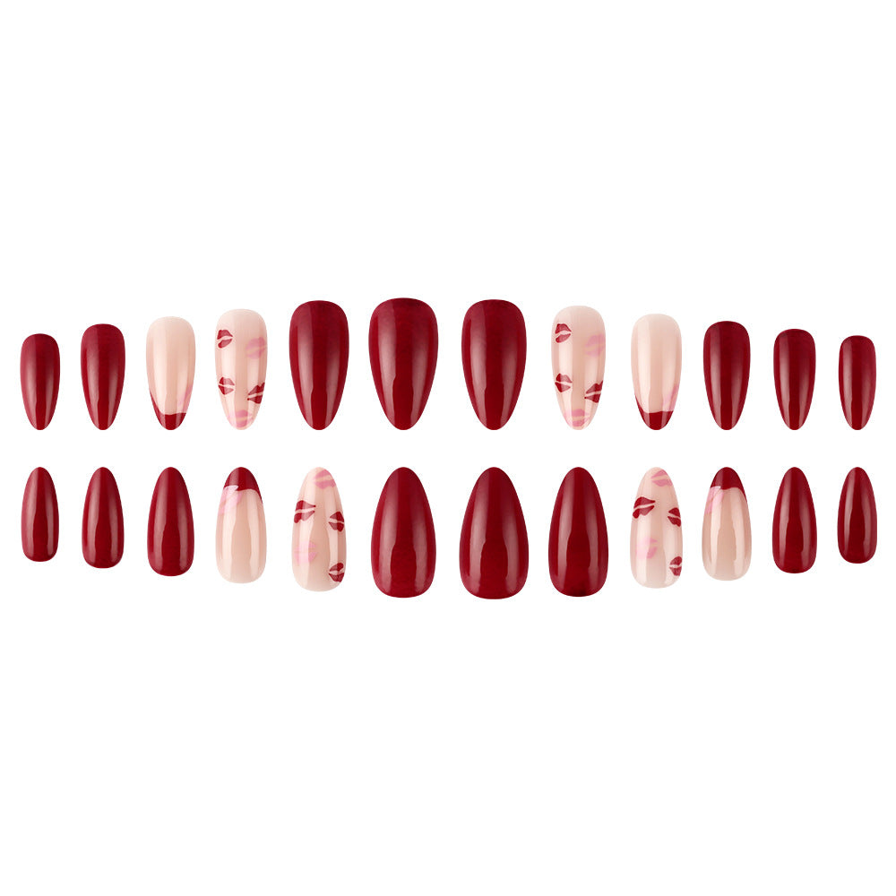 Siopsrl | Kiss-Embellished Press-On Nail Set Siopsrl