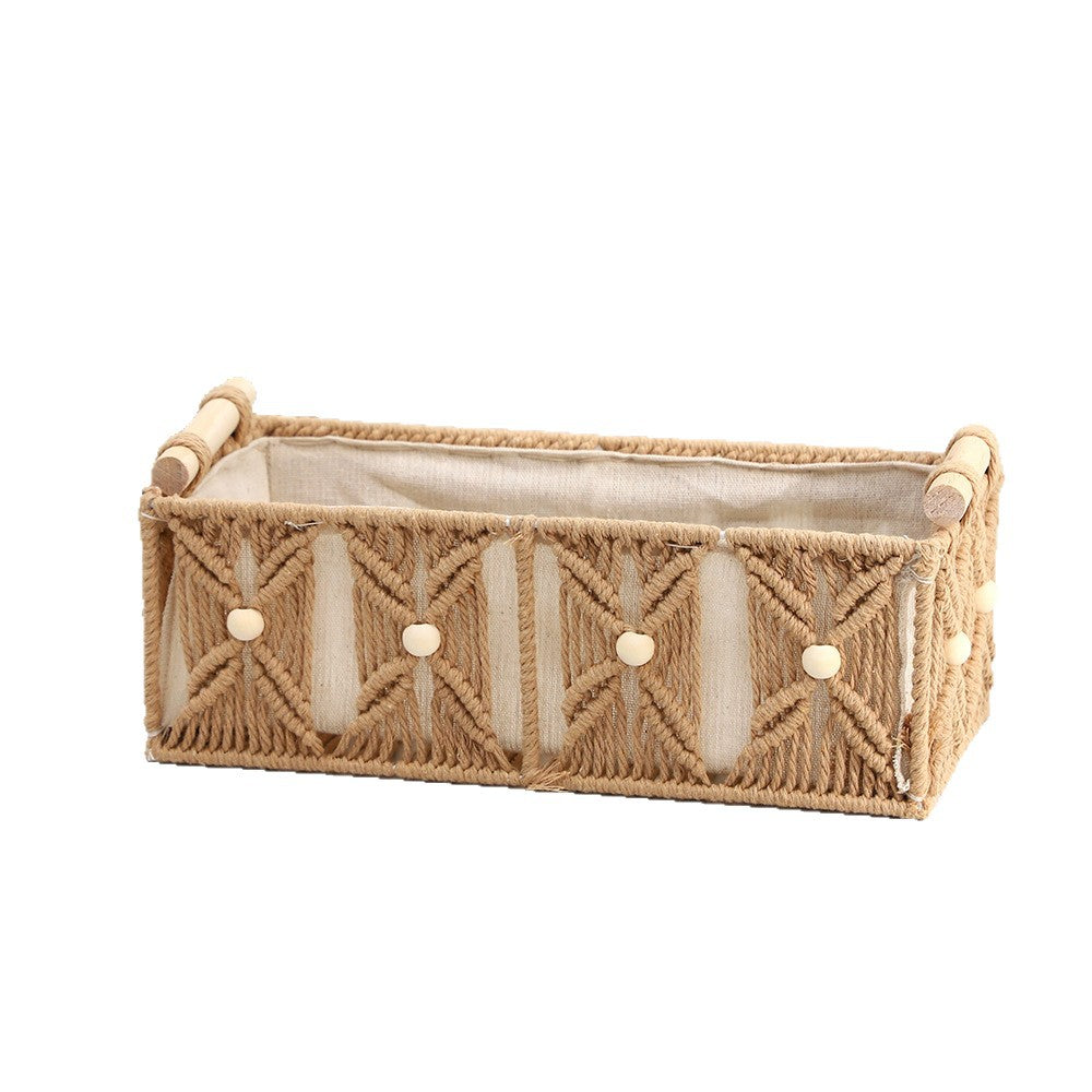 Decorative Macrame Storage Basket Siopsrl