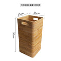 Rectangular Woven Storage Basket with Practical Handles