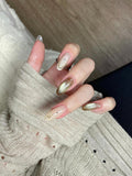 Siopsrl | Artificial nails with glitter and star design Siopsrl