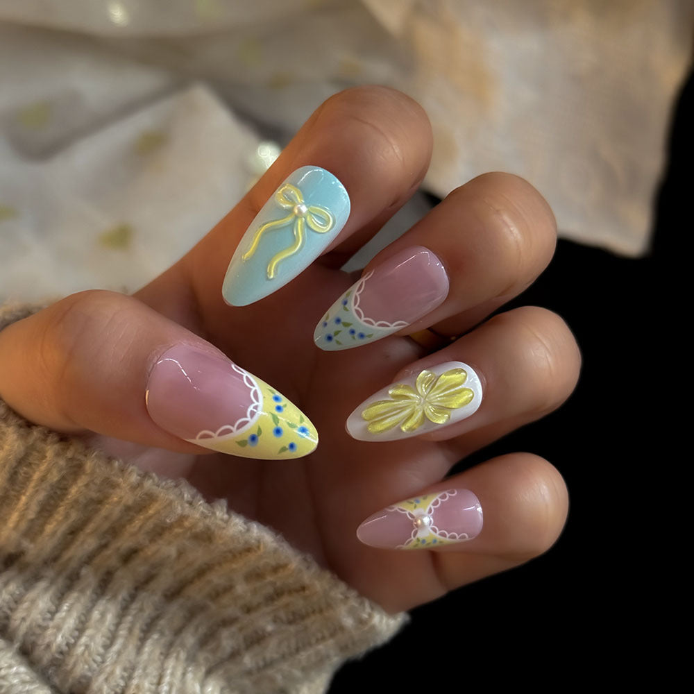Siopsrl | Artistic Decorative Press-On Nail Set Siopsrl