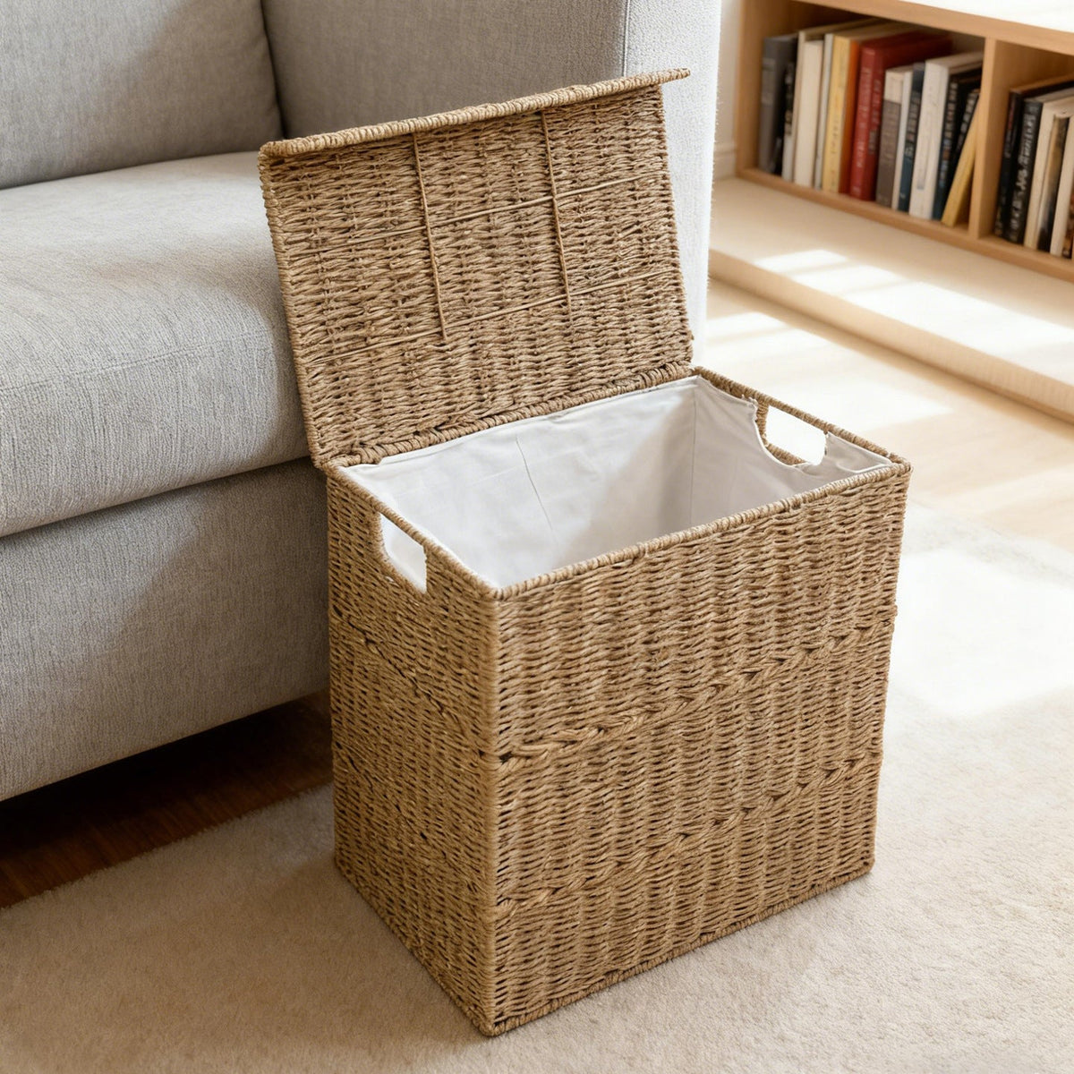 High-quality laundry basket with lid and handles Siopsrl