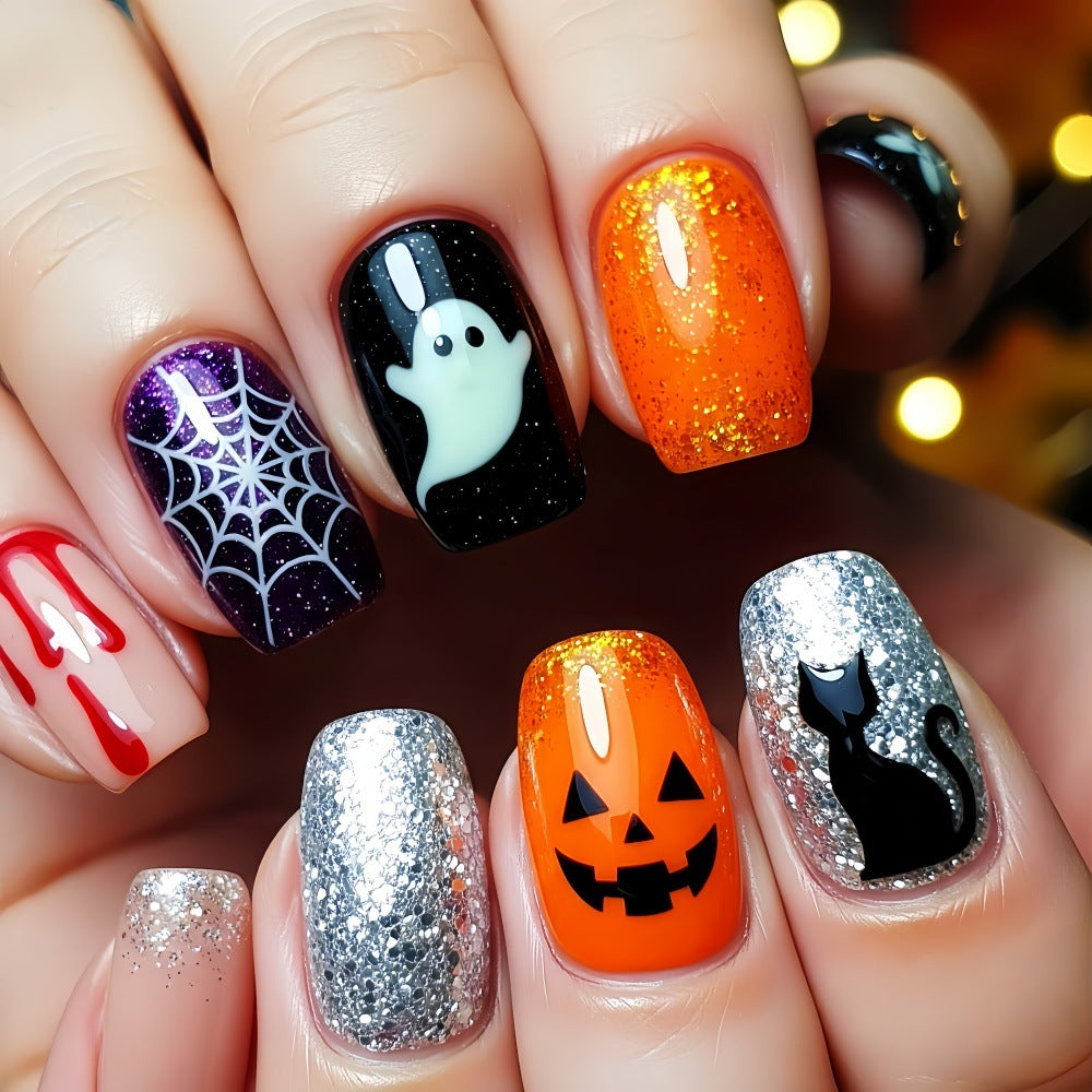 Siopsrl | Creative Halloween Fake Nails Siopsrl