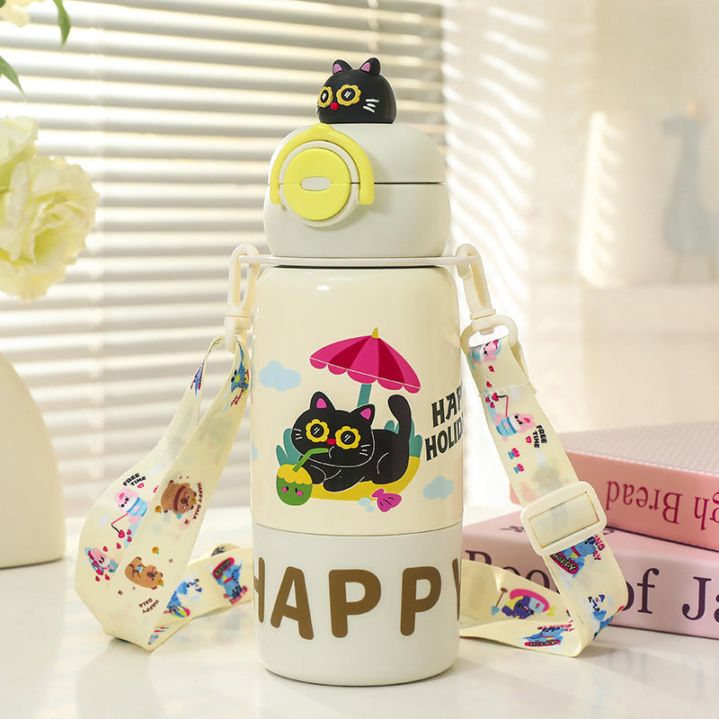 Siopsrl | Creative water bottle with funny cat design Siopsrl