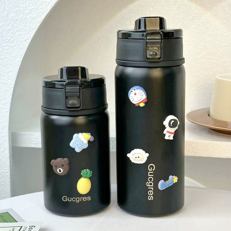 Siopsrl | Women's Insulated Drinking Bottle with Secure Flip Closure and Playful Design Siopsrl