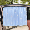 Siopsrl | Unisex nan sun protection car curtain with elastic fastening strap and opaque cotton blend Siopsrl