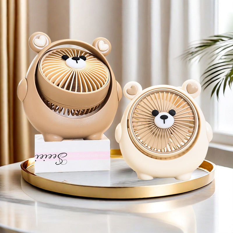 Siopsrl | Unisex nan compact USB desk fan in cute reindeer design with adjustable tilt and quiet motor Siopsrl