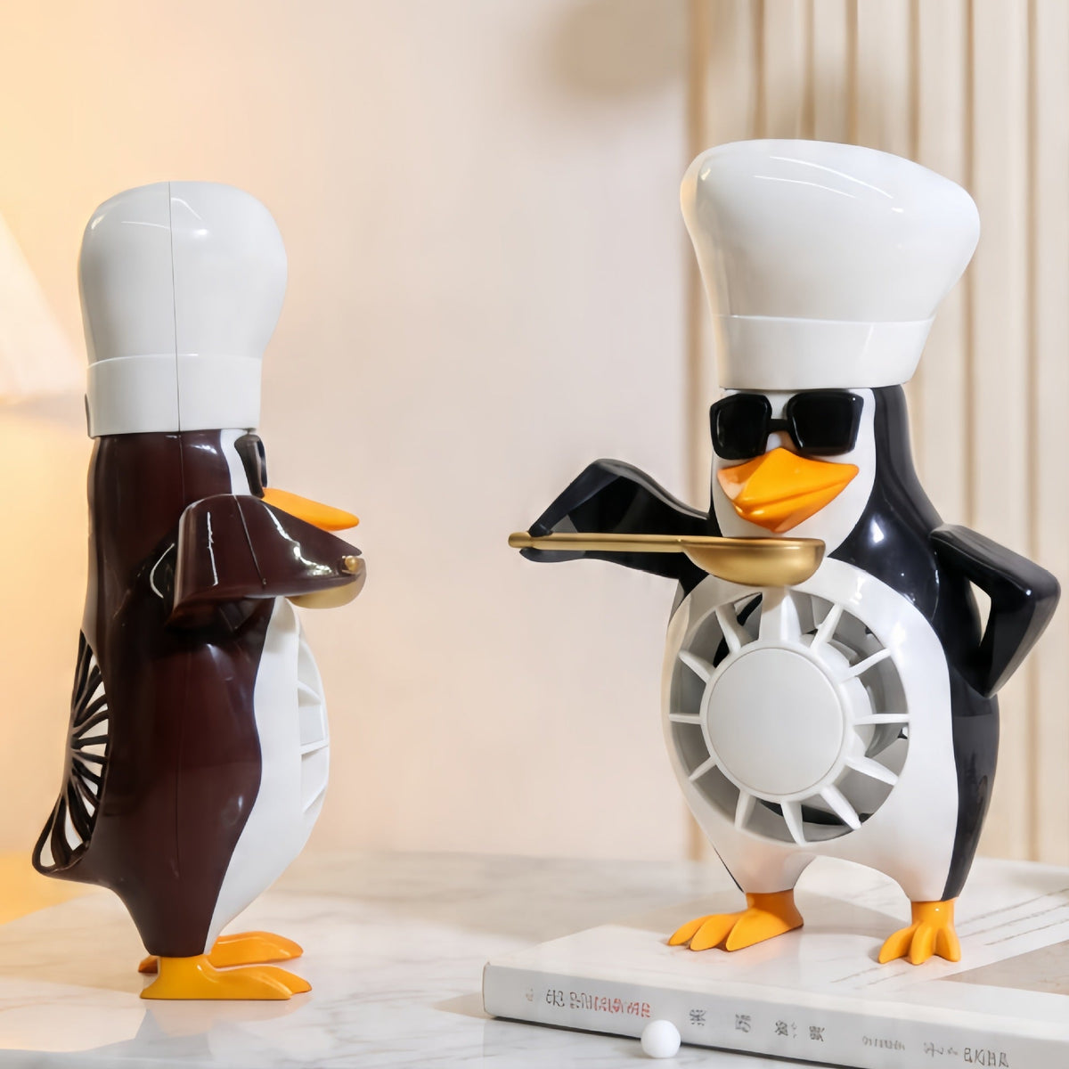 Siopsrl | Ladies table fan in creative penguin design Siopsrl