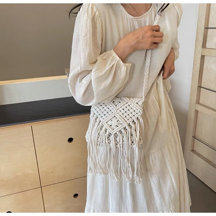 Siopsrl | Hand-knotted Macrame Shoulder Bag Siopsrl