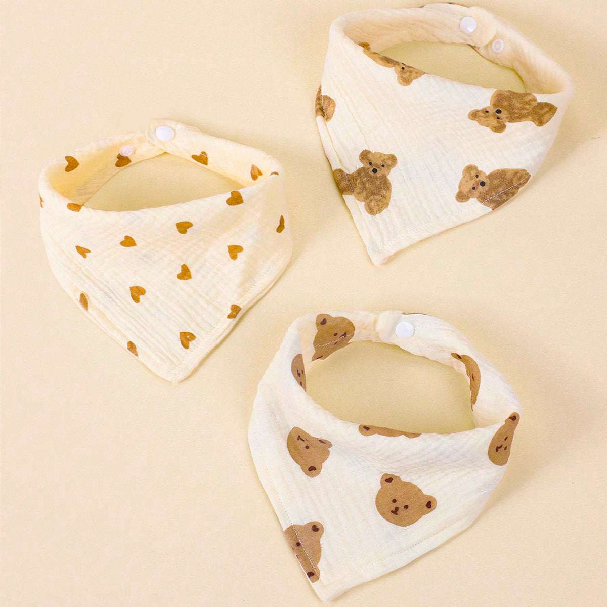 Siopsrl | Soft Cotton Baby Bandana Bib Set Siopsrl