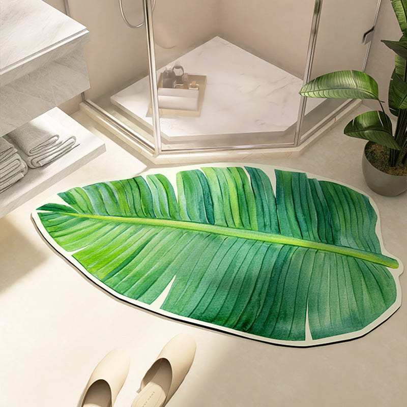 Siopsrl | Leaf-Shaped Bath Mat Siopsrl