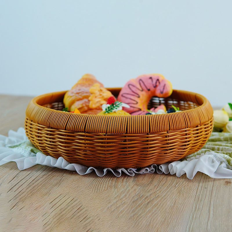 Women's round basket made of braided material Siopsrl