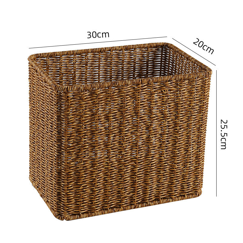Handcrafted Rectangular Wicker Storage Bin Siopsrl