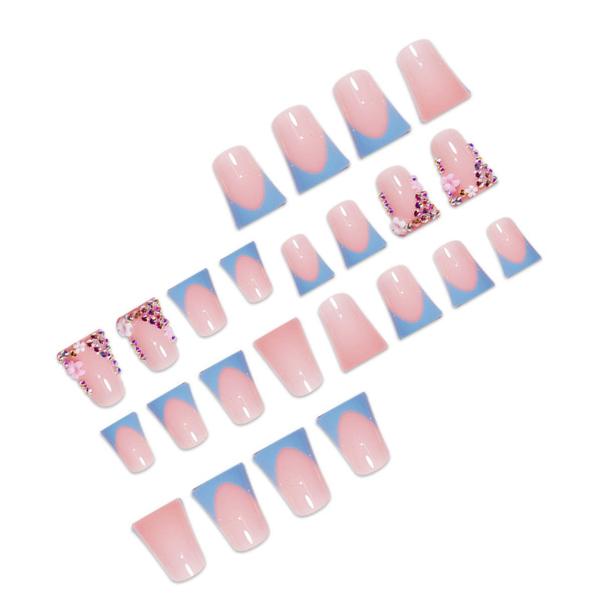 Siopsrl | Decorative Floral Press-On Nail Enhancements Siopsrl