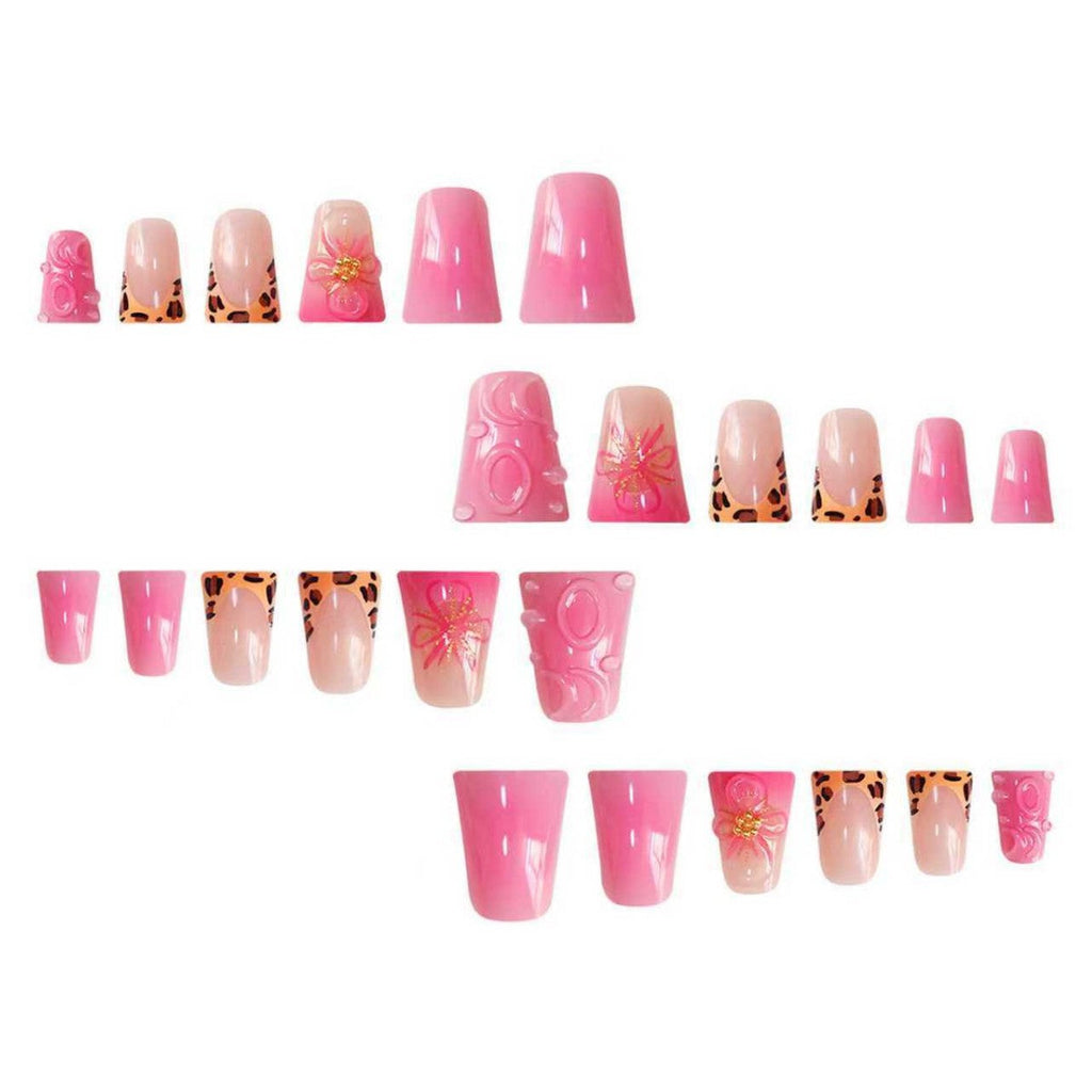 Siopsrl | Decorative Press-On Nail Extensions with Floral Accents Siopsrl
