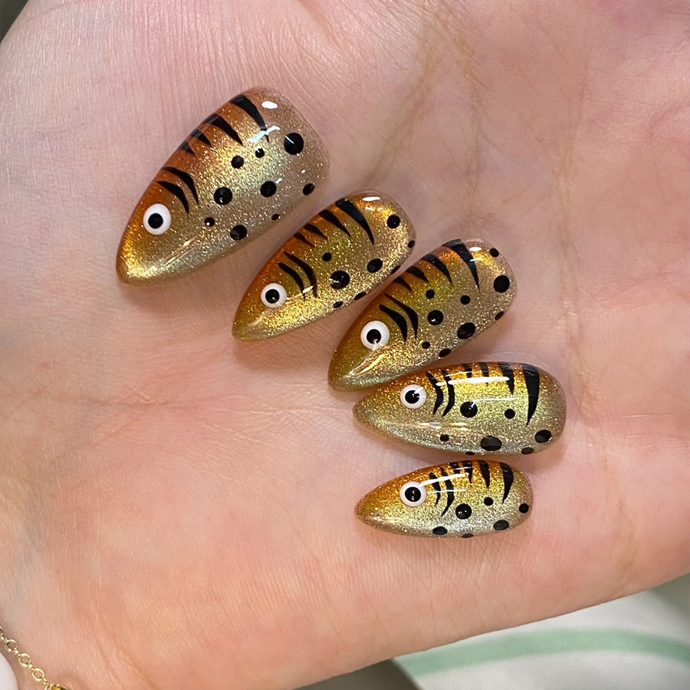 Siopsrl | Artificial nails with fish motif Siopsrl